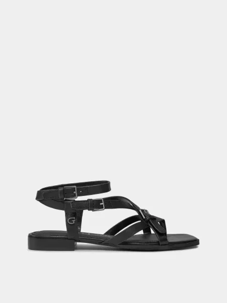 GUESS Босоніжки Шкіра чорний