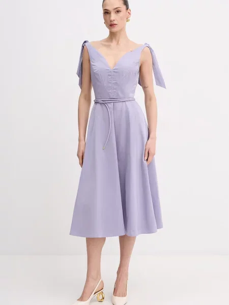 Elisabetta Franchi sukienka letnia fioletowa