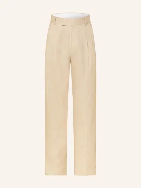 Tiger Of Sweden Lněné Chino Kalhoty Theo Regular Fit režná