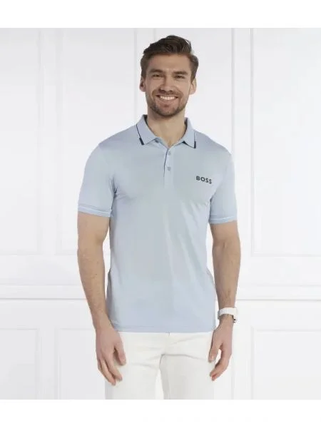 BOSS GREEN Polo Paul Pro albastru