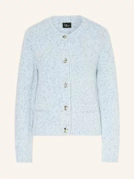 S.Oliver Black Label Kardigan Z Błyszczącą Przędzą blau czarny