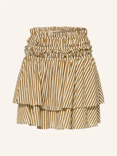 Allsaints Sukně Kali S Volánky / režná hnědá
