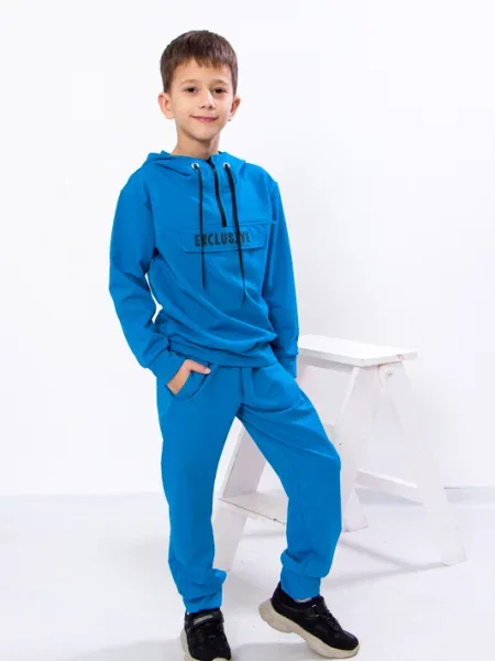 Дитячий Спортивний костюм Носи своє бавовна/поліестер блакитний