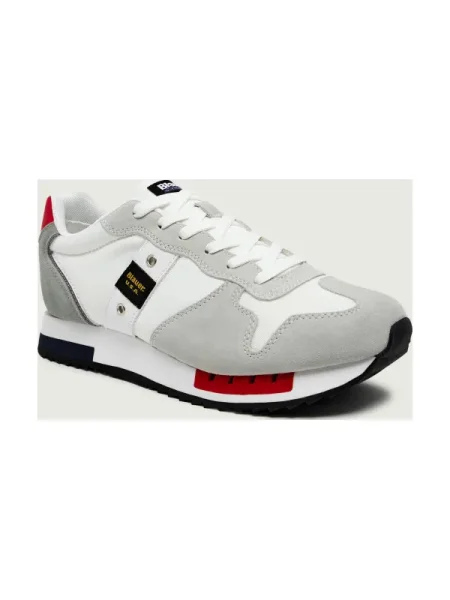 Sneakerși Blauer din piele gri