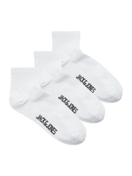 JACK & JONES Nogavice JACLEON črna bela