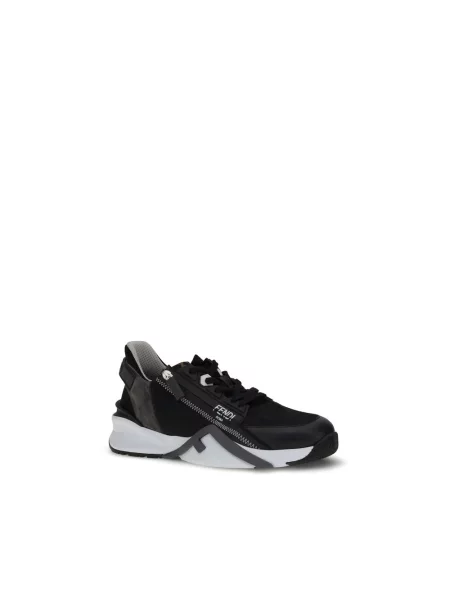 Sneakersy Fendi skórzane czarne