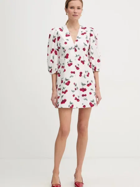 Twinset rochie empire din alb