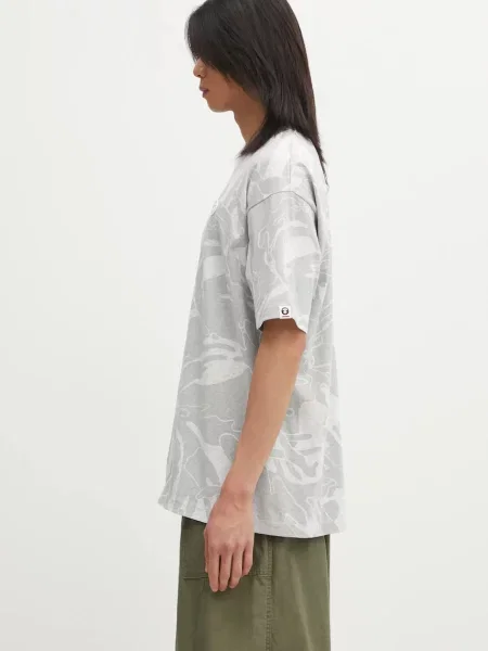 AAPE tricou din Now cu imprimeu gri