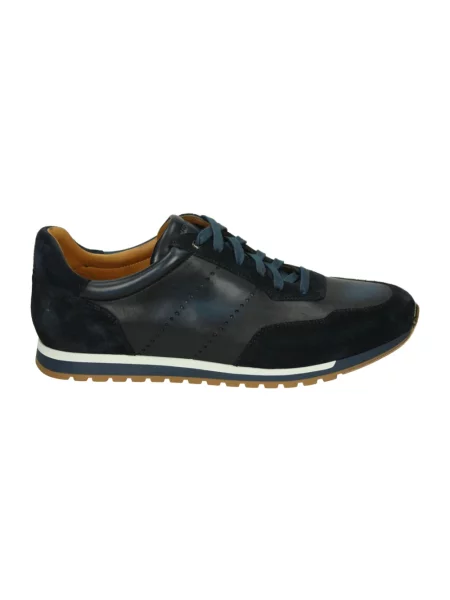 Sneakersy Magnanni skórzane niebieskie