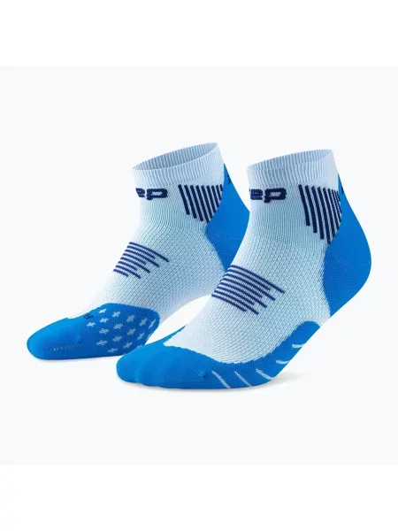 Șosete compresive pentru bărbați CEP Run Low Cut blue/ice albastru