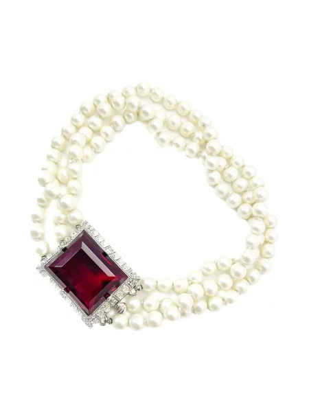 Colier Jennifer Gibson Jewellery cu perle alb