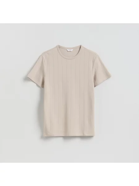 Reserved Tričko slim fit béžová