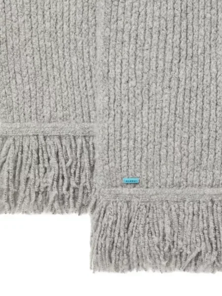 Fular Alanui cu franjuri gri