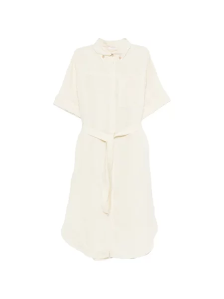 Sukienka midi Panicale do kolan garniturowa złota