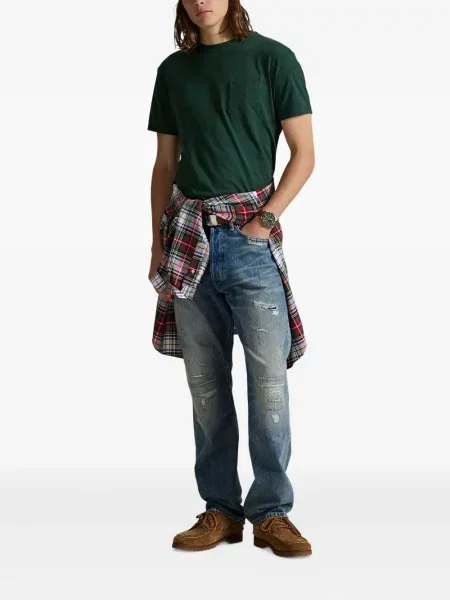 Ριγέ polo Polo Ralph Lauren με κουκούλα με αυτόγραφο λευκό
