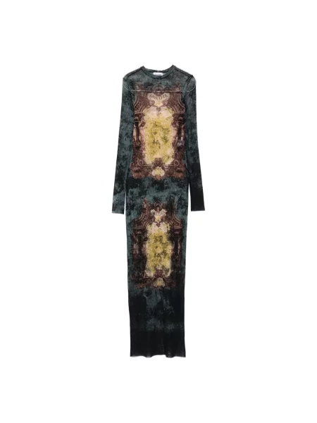 Wielobarwność sukienka Jean Paul Gaultier elegancka