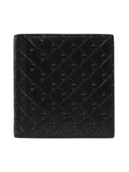 Peňaženka Calvin Klein Embossed Emblem Trifold čierna