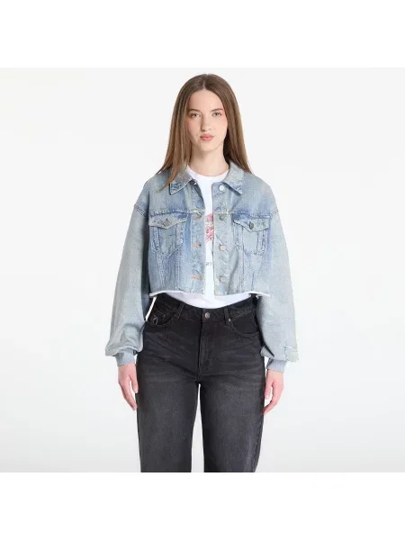 Bunda AllSaints Anders Terry Shacket Illusion Indigo 12