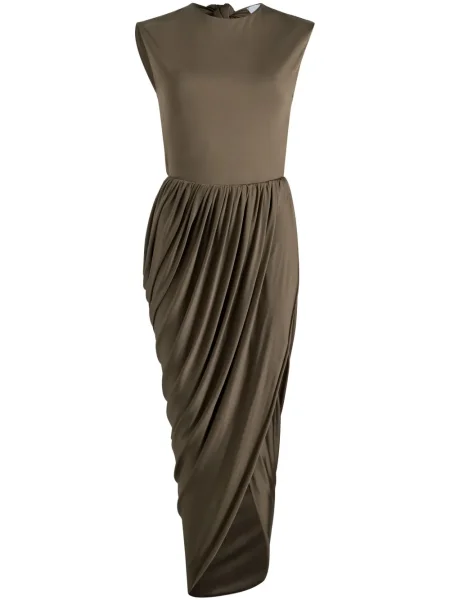 Odgovarati midi haljina Patou iznad koljena zelena