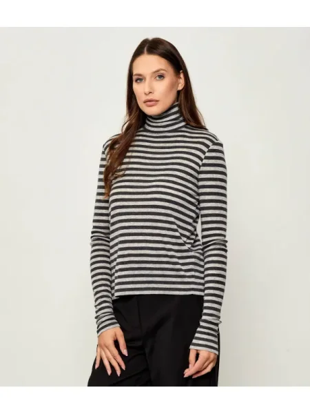 MM Garbó BLASY | regular fit gyapjú hozzáadásával szürke