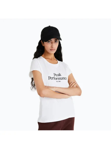 Дамска тениска за трекинг Peak Performance Original Tee white бяло