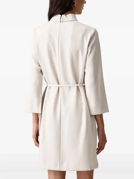 Cu centură rochie mini Armani Exchange alb