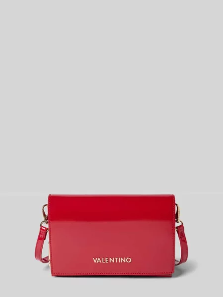 Torba na ramię z aplikacją z logo model ‘EMBER’ Valentino Bags czerwona