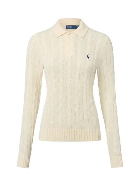 Polo Ralph Lauren sweter z dzianiny z zawartością kaszmiru Kobiety Wełna jednolity S biały