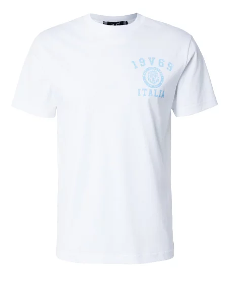 ITALIA Tricou Tarek azuriu alb