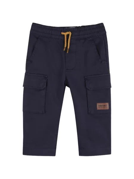 Spodnie cargo dziecięce Timberland niebieskie
