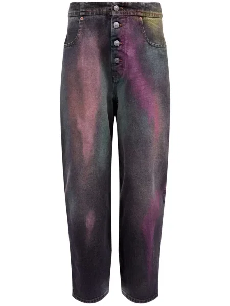 Blugi drepți Mm6 Maison Margiela albastru