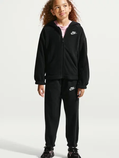 Nike melegítőfelső kapucnival gyerek polár Club Fleece fekete