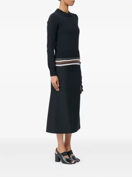 Pulover Mm6 Maison Margiela cu dungi negru