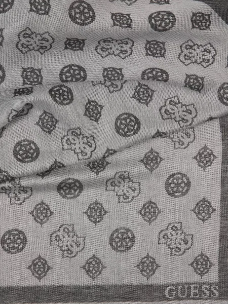 GUESS Šál Ella sivá / melírovaná čierna
