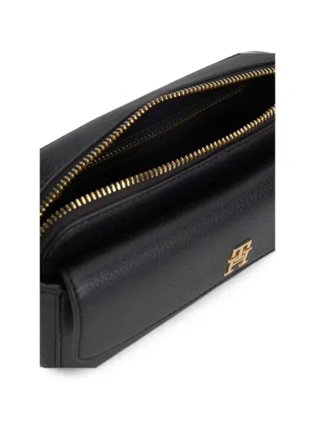 Geantă Tommy Hilfiger cu autograf negru