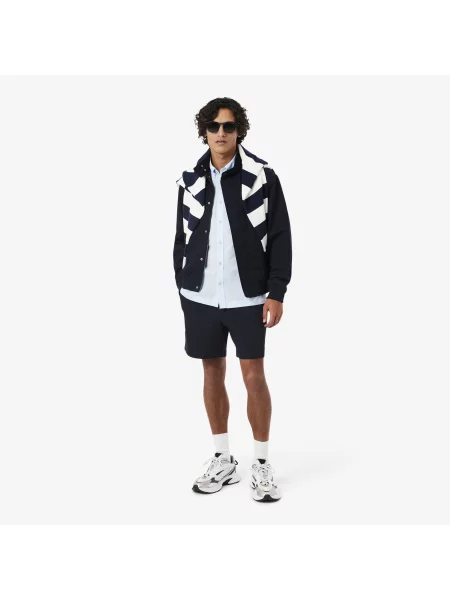Lacoste Szorty Z Bawełny Stretch Regular Fit niebieski
