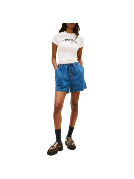 Tommy Jeans Pantaloni scurți de blugi albastru