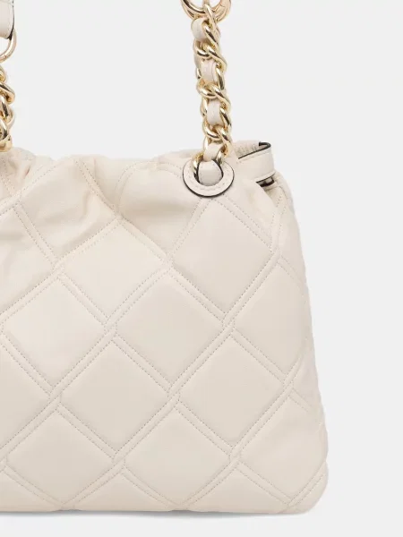 Tommy Hilfiger torebka z imitacji skóry beżowa