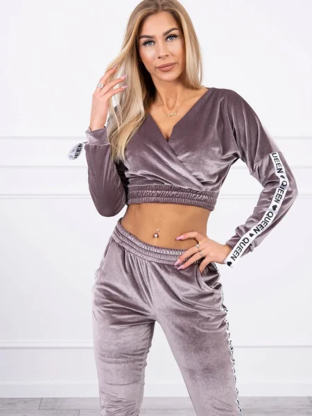 Trening Kesi din velur gri