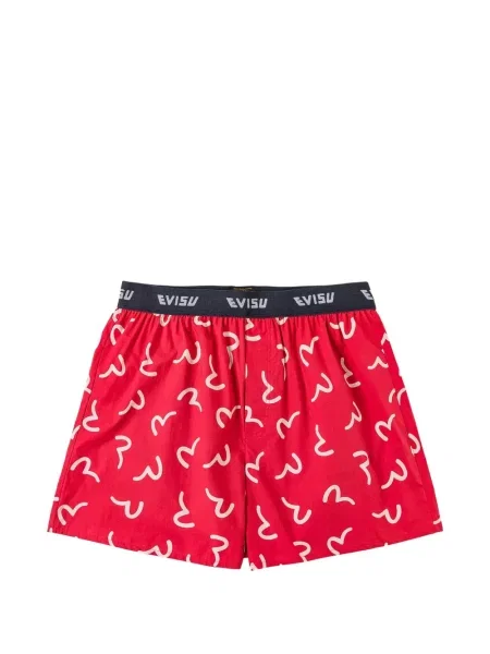 Boxeri Evisu cu imagine roșu