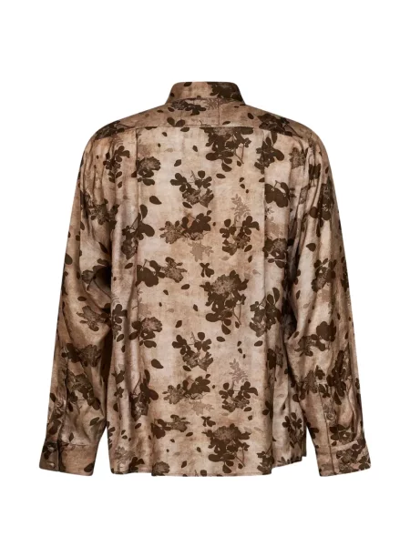 Cămașă Uma Wang cu model floral cu imagine maro