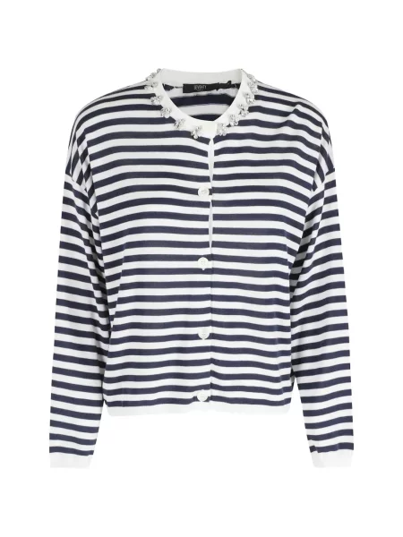 Cardigan Seventy cu dungi albastru