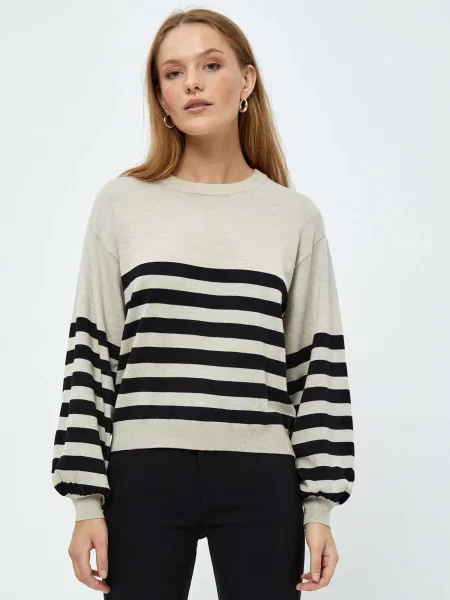 Minus Pulover Perla gri negru