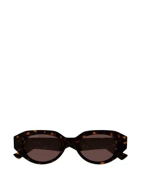 Ochelari de soare Gucci Eyewear cu imprimeu geometric maro