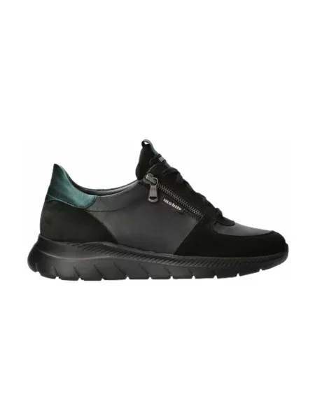Sneakersy Mephisto sznurowane skórzane czarne