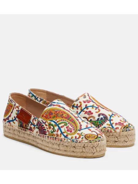 Espadrile Etro cu model paisley din canvas