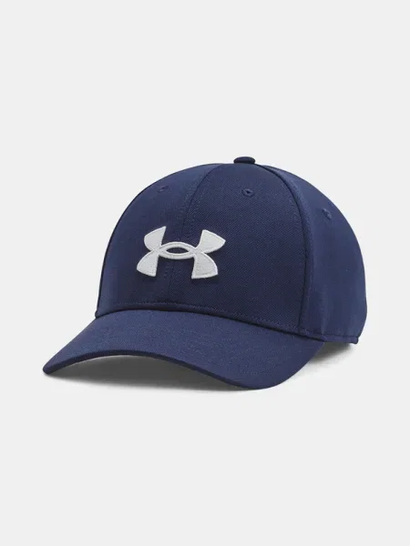 Шапка с козирка Under Armour Blitzing сиво с апликация тъмносиньо
