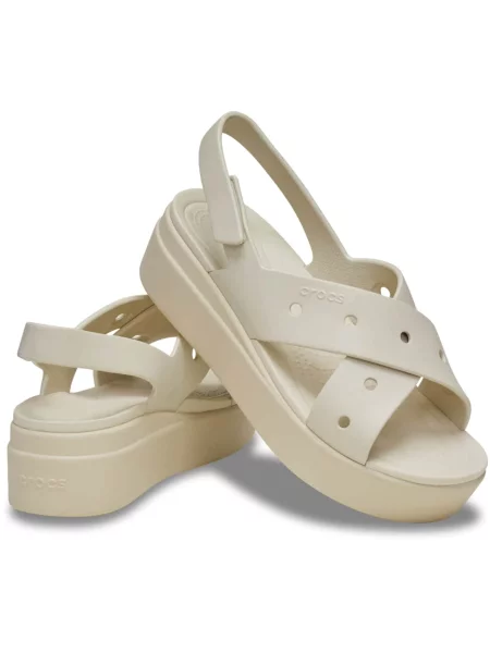 Crocs Dreváky Brooklyn krémová béžová