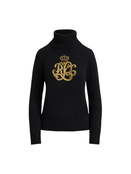 Sweter z golfem Ralph Lauren czarny