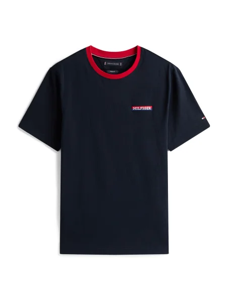 TOMMY HILFIGER Tričko AMERICANA modrá / marine modrá / červená bílá